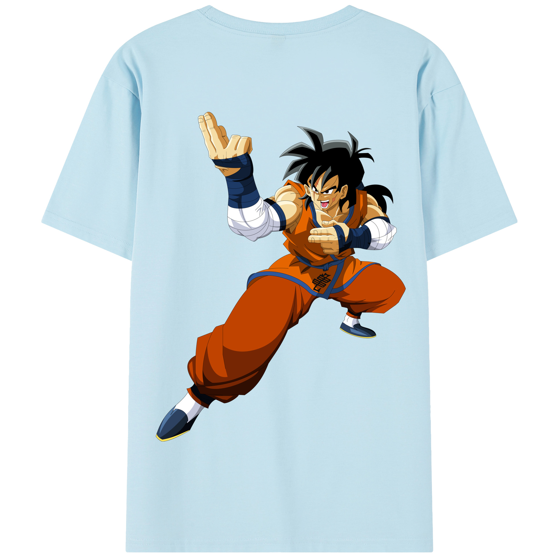 （画像用） ドラゴンボール ヤムチャ DRAGON BALL Yamcha 綿100％半袖Tシャツ（背面プリント）